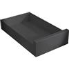Wintem - Cassetto Estraibile Universale con Binario Scorrevole 25x43x9 cm - Organizer Multiuso in Acciaio per Cucina e Sotto-lavello - Montaggio Adesivo - Portata 10 kg - Estensibile fino a 74 cm