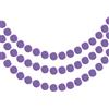 PATIKIL 3 Pz Ghirlanda di Pom Pom 6.5 Piedi Appesa Decorativa Viola
