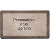 Markotex Zerbino Personalizzato 39x68 cm - Tappeto ingresso Esterno/Interno con Nome, Testo, Antiscivolo, Ultra Assorbente, Lavabile in Lavatrice, Fondo in Gomma Naturale (Pietra Marrone, Personalizzato)