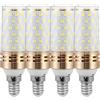 HUAMu Lampadina Mais E14 7W LED, Equivalente Alogena 70W, Bianco Freddo 6000K, 700LM, AC 175-265V, Senza Sfarfallio, Non Dimmerabile, E14 Mais LED per Studio/Garage, set di 4