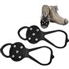 Générique Grippers - 5 denti di ghiaccio per scarpe - Scarpette da trekking e scarpe da neve che arrampicano le punte per uomo donna