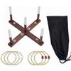 TAIZhiChen Gioco Lancio Anelli Rustico Set Lancio Anelli Numeri Stampati