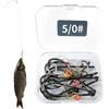 Générique Ami per Pesca Gamberetti - 10 Ami da Pesca Resistente alla corrosione,Kit Gamberetti | per Carpa Bar Surfcasting Drop Shot Jerkbait Acqua Salata Lago Fiume Stagno