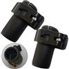 MoSundi 2 bastoncini da trekking con blocco esterno, in lega di alluminio, a regolazione rapida, per escursionismo, camminata, arrampicata, 14 mm, 16 mm, 18 mm