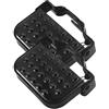 Generico Pedana - Pedale posteriore bici 13x9 cm, facile stoccaggio | Pedali posteriori da ciclismo pieghevoli in acciaio con facilità, pedana per bicicletta portatile per mountain bike da strada