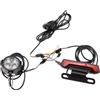 Jnchdghwa Set di Luci Posteriori e Anteriori per E-Bike con Interruttore, 24V 36V 48V per Biciclette Elettriche e Scooter.