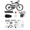 NIGORIY Kit Motore a Benzina 100cc 2 Tempi per Bici, 44/36 Denti, Serbatoio 2L, Carburatore, 200kg Carico