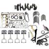 CCXTKENWU Kit di ricostruzione Motore con aste Albero Motore e Kit Catena di distribuzione Compatibile con 116i 120i 316i 316ci 316ti 318ci 318ti 320i 2.0L
