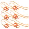 HAKIDZEL Clip per Naso da Nuoto in Silicone Beige 6 Unitá con Cinturino Elastico Resistente per Adulti e Accessorio per Piscina e Sport Acquatici