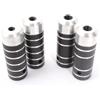 KHEbikes KHE COP - Set di pedane per BMX, in alluminio, 10 mm, 14 mm, nero cromato, 268 g