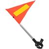 HAPINARY Bandiera Telescopica per Golf, Asta Telescopica 1,65m, Bandiera Arancione Riflettente per Sicurezza in Esterni e Veicoli per Disabili