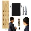 Generisch Espositore per freccette, 35 cm, mensola da parete in legno, supporto compatto per freccette, accessorio da parete per cantina, sala hobby, torneo, con borsa per il trasporto, set di viti