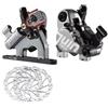 Generico Compatibile for Freno a Disco Juin Tech Flat Mount F1, rotore Pinza idraulica da 160 mm, Ultraleggero 315 g for MTB CX Road Front Rear,Componenti(Gray Color)