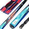 BCJMKDX Stecca da Biliardo, Stecca da Biliardo 3/4 con Asta Passante Cinese Nero Otto 10 mm Tavolo Scatola