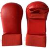 Elyebxj Guanti da Karate in Pelle Premium per Adulti e Bambini, Guanti da Allenamento Taekwondo per Sparring, Sacco da Boxe, Rosso, Taglia S, da Combattimento