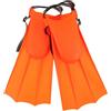 jojofuny Pinne da Nuoto Arancioni per Adulti, in Eva e Pvc, Comode e Taglie Precise, Foro Diametro 8cm, 30-36, per Immersioni e Snorkeling