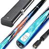 BCJMKDX Stecca da Biliardo, Stecca da Biliardo 3/4 con Asta Passante Cinese Nero Otto 10 mm Tavolo Scatola