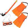 Sosoport Set Snorkeling con Maschera Anti-perdita, Pinne Leggere 25-30 e Snorkel Asciutto, Attrezzatura Subacquea per Nuoto e Sport Acquatici, Visione Grandangolare e Trasporto Comodo