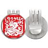 no/no Paper-cut Dragon Animal China Zodiac Golf Ball Marker Cappello Cap Clip Smalto Magnetico