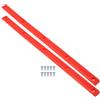 Toddmomy ABS Rib Bones Rail Guards 1 Arancione Resistente Usura per Amanti Skateboard