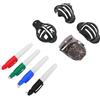 Eminchu Kit di Rivestimento per Palline da Golf, Penne e Stencil Multicolori Marcatura Accurata Durante la Pratica e Il Gioco del Golf