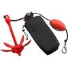 SEVEQIS Corda per Ancora, Ancoraggio Marino, Kit di Ancoraggio a Rampino per, Tavole da Paddle for Canoe (3,3 libbre)