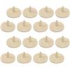 Uonlytech 30 Pezzi Marcatore da Golf in Legno Khaki, Set da Diametro 24mm, Accessorio Ecologico per Segnare Posizione Palline e Stabilizzare Traiettoria da Golf
