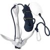 SEVEQIS Corda per Ancora, Kit di Ancoraggio con Rampino Pieghevole da 1,5 kg for Canoe e Moto d'Acqua Accessori 3, libbre Ganci