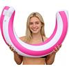 Generic Galleggianti per piscina per adulti, zattera galleggiante impermeabile in PVC, sedia a sdraio gonfiabile spessa, materasso da nuoto durevole, supporto confortevole, design rilassante galleggiante