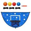 Genérico Pallacanestro per trampolino - Set di cestino e tappetino per bambini, canestro da basket per trampolino, per patio, giardino, parco, interno ed esterno
