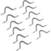 DINHEAROM Pad Eye Straps Set 12 in Inox 316 per Kayak e Barche, Occhielli Leggeri e Resistenti, Accessori per Barca da Pesca, Maniglie Yacht per attività Nautiche