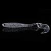 Jelquix Esca da Pesca Morbida Artificiale in PVC da 13 Cm per la Pesca della Spigola e della Testa di Serpente - 5 Esche Durevoli e Colorate (testa Rossa)