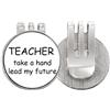 no/no Teacher Take A Hand Lead My Future - Marcatore magnetico per pallina da golf e cappello, smaltato
