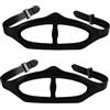 INOOMP 2 Pezzi Cinturino in Silicone Nero per Maschera da Snorkeling e Immersione, Compatibile , Facile da Installare, per Attività Subacquee