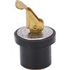 Sorandy Tappo di Scarico a Compressione da 19 Mm, Tappo di Scarico in Ottone, di Marino con Guarnizione in Gomma per Poppa del Lavello del Vivo per Barche, da 19 Mm (1/2 Pollice (2974B))