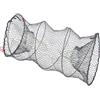 VICASKY Rete da Pesca Pieghevole Rotonda in Metallo e Nylon Apertura Automatica, Adatta per Acqua Non Salata e Salata, per Gamberi e Aragoste