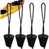 Genérico Tappi imbornal kayak - Universali 4 cm con cordino, set di 4 pezzi, kit di tappi imborale per kayak, per navigazione, legare attività acquatiche, canoe e barche per