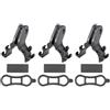 Healeved Supporto per Torcia Elettrica da Equitazione 3 Porta Luce Anteriore Bici Staffa Manubrio Bici da Corsa in Materiale Durevole per Mountain Bike