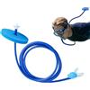 Genérico Respiratore subacqueo completamente asciutto, in silicone anti-soffocamento, ergonomico, strumento di respirazione per immersioni, per uomini, donne, adulti, allenamento di snorkeling, acque aperte