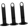 GALPADA Portaconi per Calcio 3 Unitá in Pp Nero, Supporto per Dischi da Allenamento Resistente e Facile da Trasportare, Accessorio per Allenamenti di Calcio