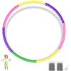 SHENGYIG 7 Sezioni Hula Hoop Bambini, Cerchio Ginnastica Ritmica Staccabile, con 200 Sfere D'acciaio, Diametro 60 cm Cerchio di Fitness Splicing, per Fitness, Ginnastica, Giochi