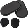 Sorandy Dischi Scorrevoli per Esercizi, Cursori Leggeri per Tutto Il Corpo per Allenamento di e Piedi, Materiale ABS Resistente per Uso Domestico e in Palestra, Confezione 2 (Black)