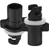 Toddmomy 2 Pezzi Adattatore per Valvola Aria Barca Gonfiabile in Plastica Nera Design Antigoccia Versatile per Paddle Board e Kayak per Escursioni All'aperto e Viaggi