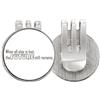 no/no Quote When all else is lost the future still remains - Marcatore per pallina da golf, con clip smaltata magnetica