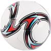 Generic Pallone da Calcio Professionale Misura 5 in PVC a Tenuta Stagna per Competizioni di Allenamento con Valvola Impermeabile di Rivestimento Premium Forma Stabile (vortice bianco Taglia 5)