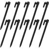 BGHYJKOL Picchetti Tenda 10 PCS Landscaping Stakes Plastic Garden Outdoor Tent Pegs Ground Hiking Tarp Beach Anchors