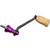 Risveglio Manico in fibra di carbonio con manopola per venature del legno per STELLA per STRADIC Complex F4 Reel S Brand Interface (viola)