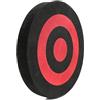 Fastigeaty Bersaglio con fiocco in schiuma EVA double face, autorigenerante, design leggero, per interni ed esterni, ad alta visibilità, portatile, nero, 25 x 25 x 3 cm per