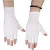 OKUMEYR Guanti a Mezze Dita Protezione UV per Donna, Guanti Brevi Antiscivolo Leggeri ed Elastici per Bici, Arrampicata e Attività Outdoor