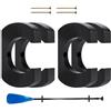 Generisch Supporto da parete per pagaia per kayak, 4 pezzi, in legno, da parete, per collezionisti, appassionati, paddler, kayak, pescatori, cantine, capannoni, garage, capannoni, negozi